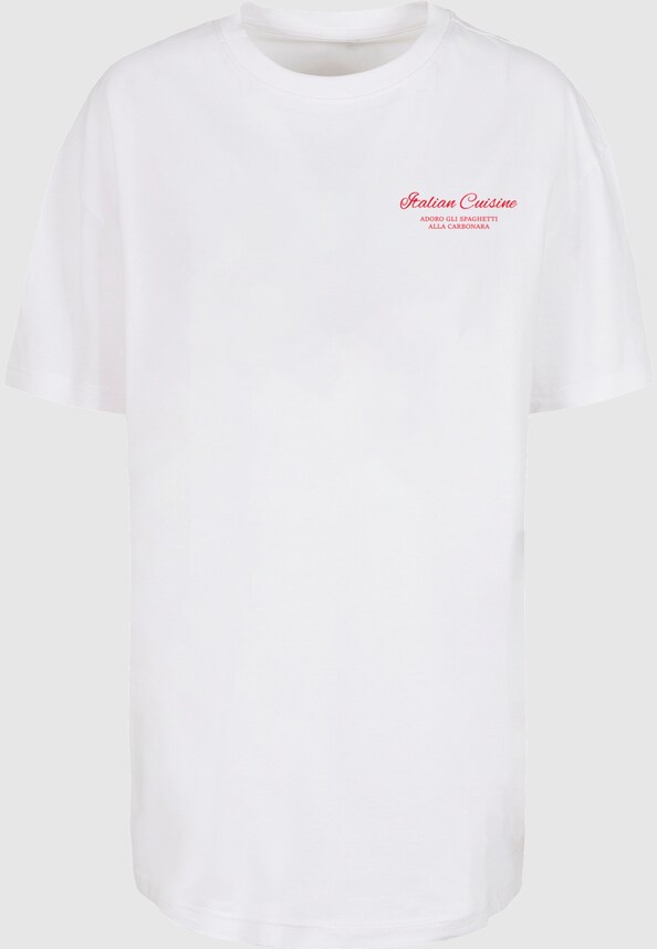 Ladies Al Dente Per Favore Oversized Tee-4