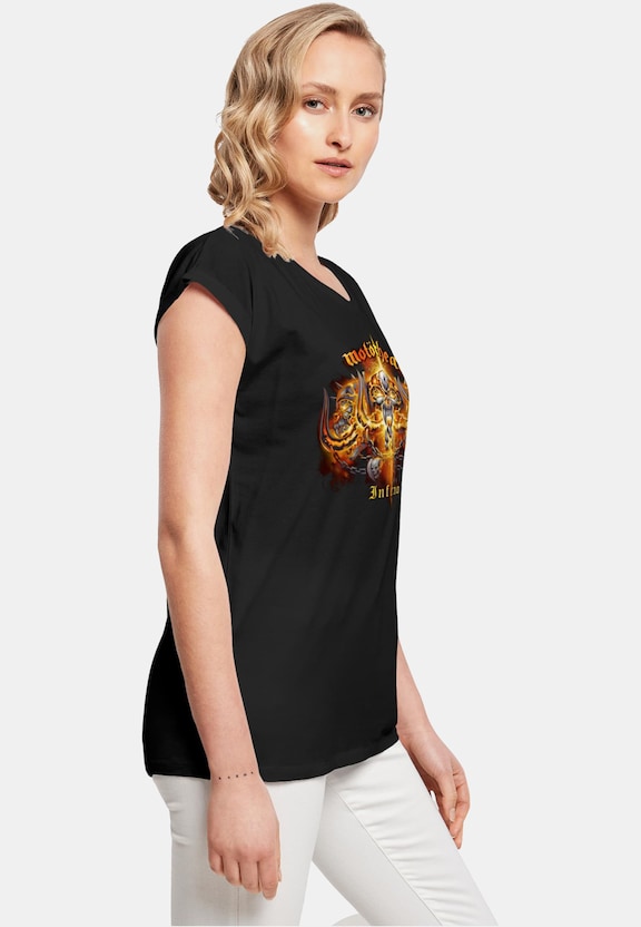 Ladies Motorhead - Inferno Cover Extended Shoulder Tee-3