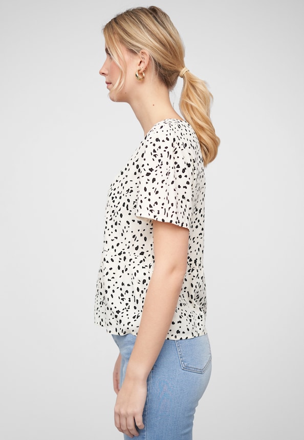 VIFINI PEPLUM S/S SLEEVE TOP/SU-2