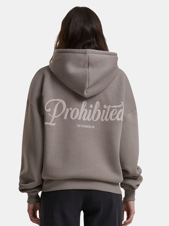 Prohibited 10119 V2 Crew Neck Zip Hoodies-6