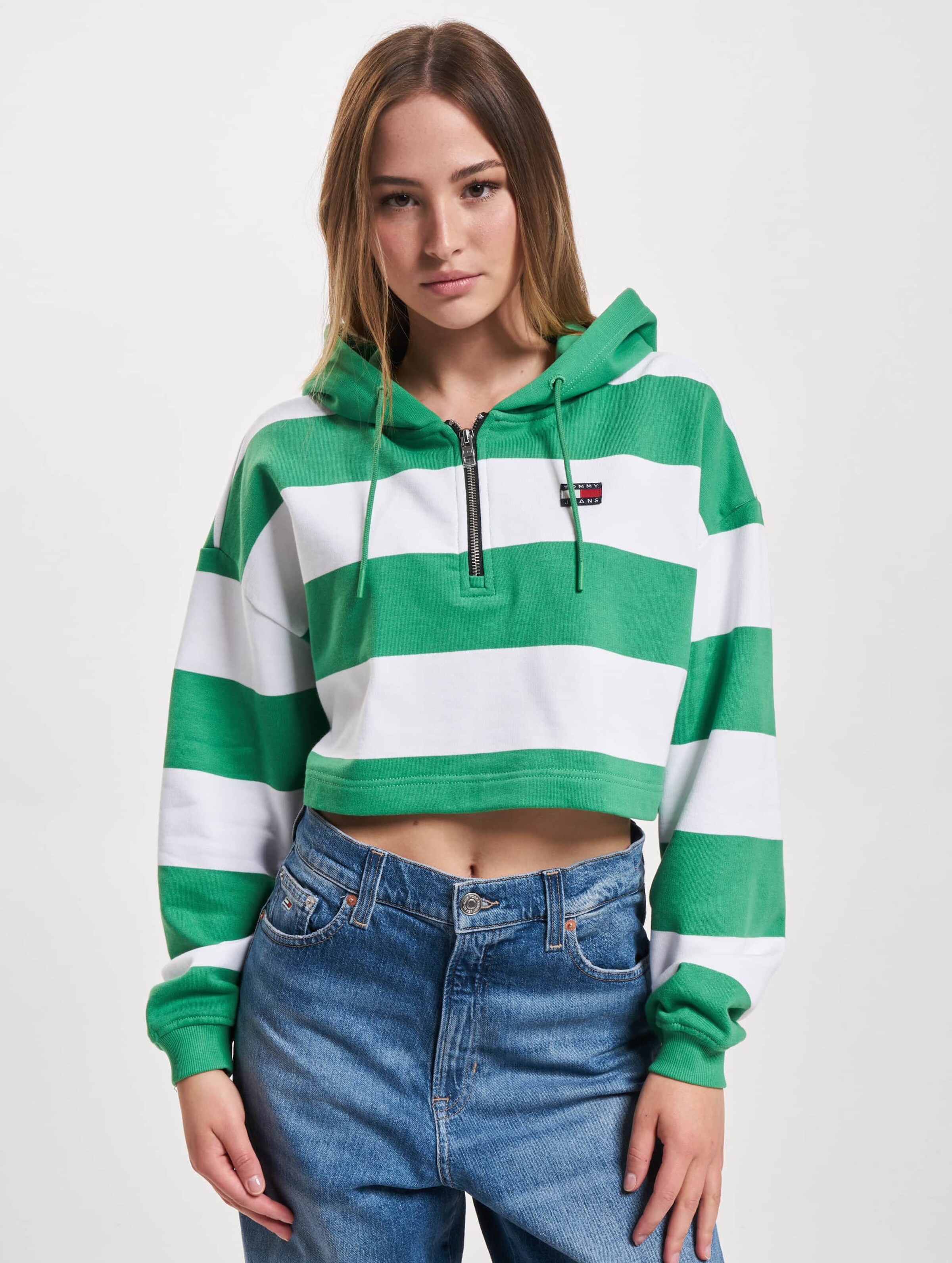 Tommy jeans striped hoodie sale