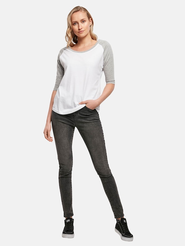 Ladies 3/4 Contrast Raglan Tee-3