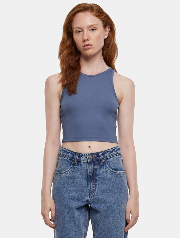 Ladies Cropped Rib-2