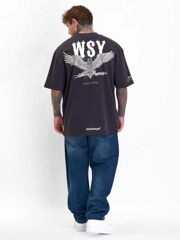 Who Shot Ya? Eagle Oversized T-Shirt-4