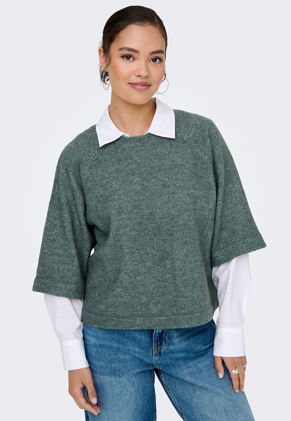 ONLSIMONI 3/4 PULLOVER KNT NOOS-3