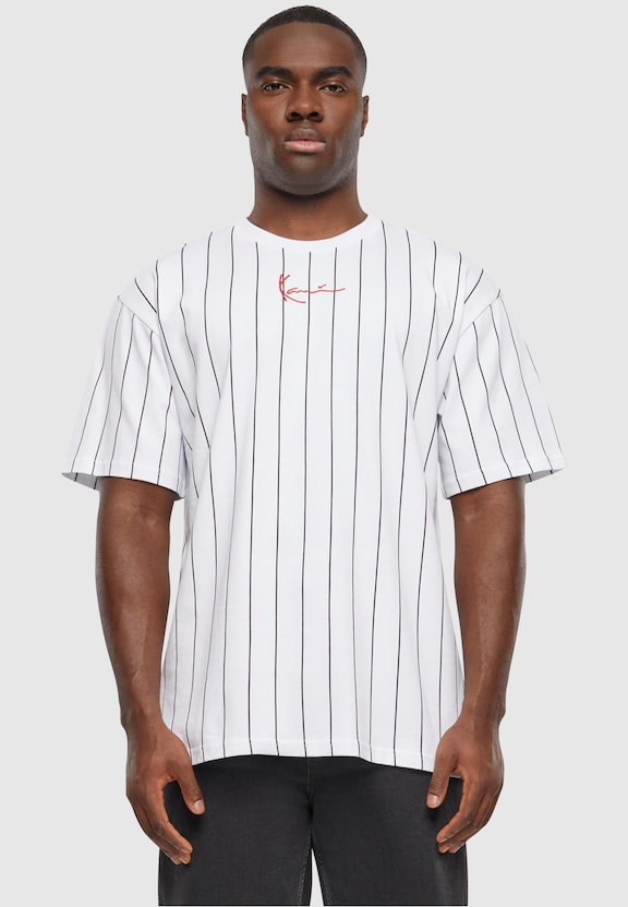 KM241-076-1 Karl Kani Small Signature Essential Tee 2-Pack pinstripe-0