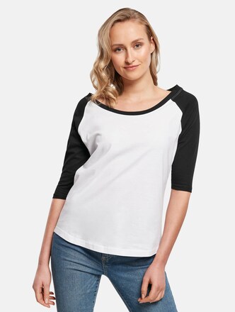 Ladies 3/4 Contrast Raglan Tee