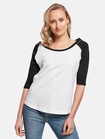 Ladies 3/4 Contrast Raglan Tee