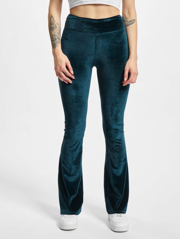 Ladies High Waist Velvet Boot Cut-2