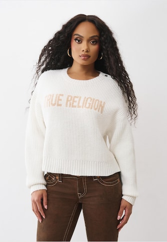 LOGO OFF SHOULDER