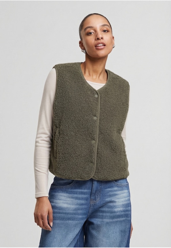 Ladies Buttoned Teddy-0