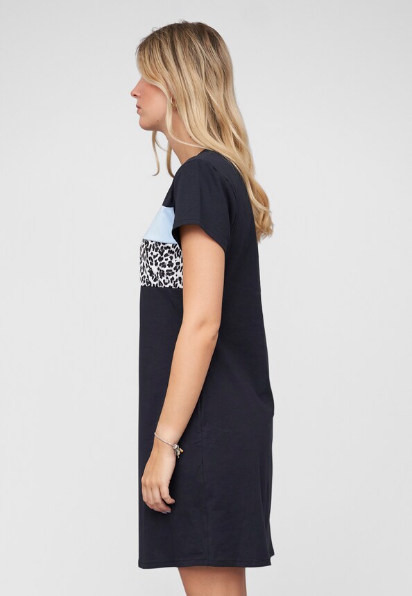 T-Shirt Dress Colorblock-2