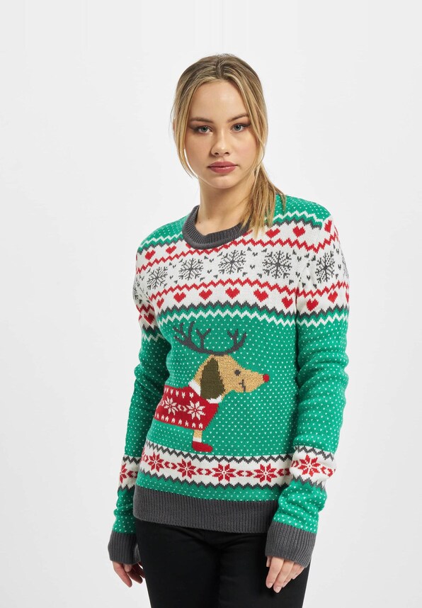 Ladies Sausage Dog Christmas-1