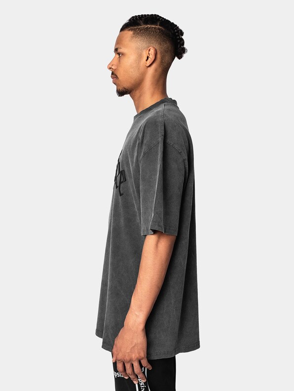 Heavy Oversize White Logo Puffer Print T-Shirt-1