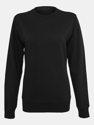 Build Your Brand Ladies Light Crewneck Pullover