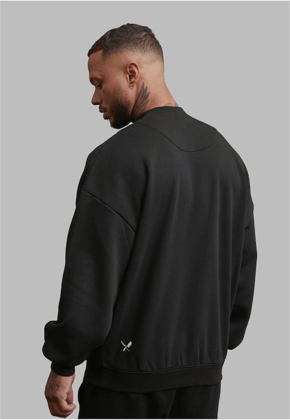 Classic Crew Neck Oversized Sweatshirt-1