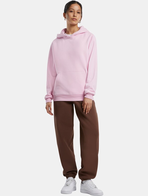 Build Your Brand Ladies Fluffy Hoody-3