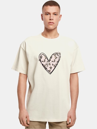 Valentines Day - Leopard Heart Heavy Oversize