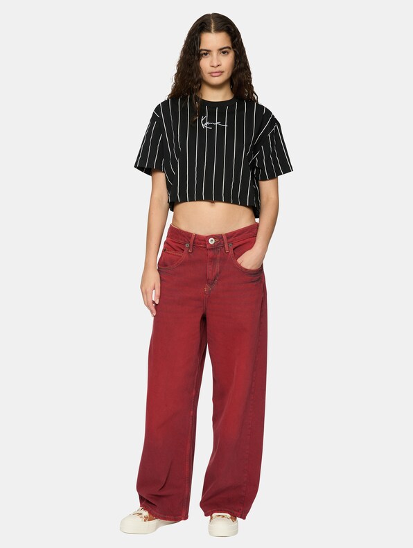 Small Signature Essential Pinstripe Crop-2