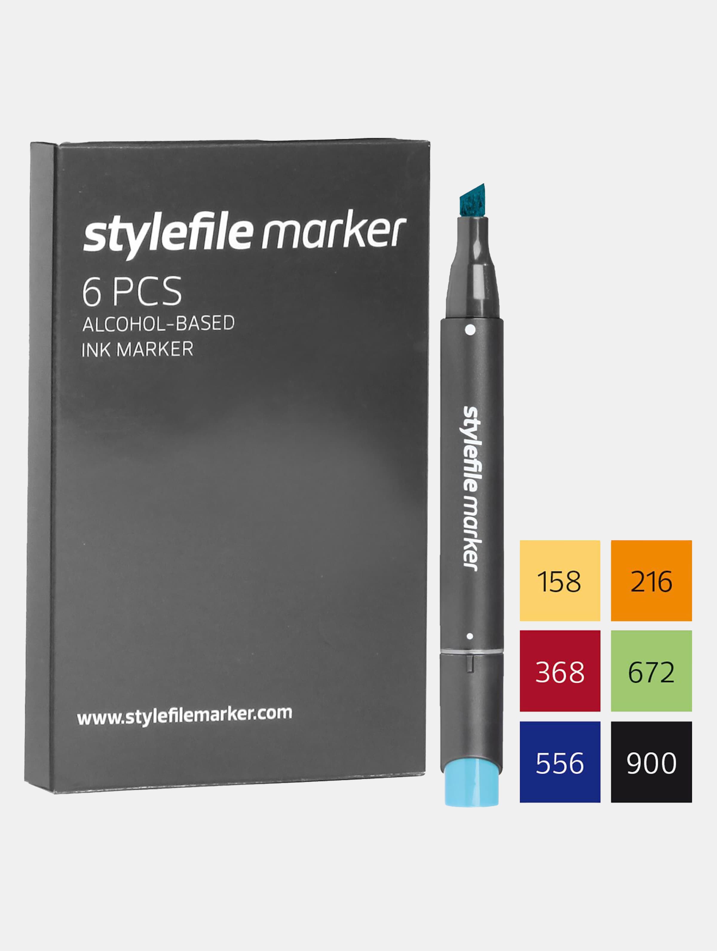 Stylefile Marker Classic 6pcs Unisex op kleur kleurrijk, Maat ONE_SIZE