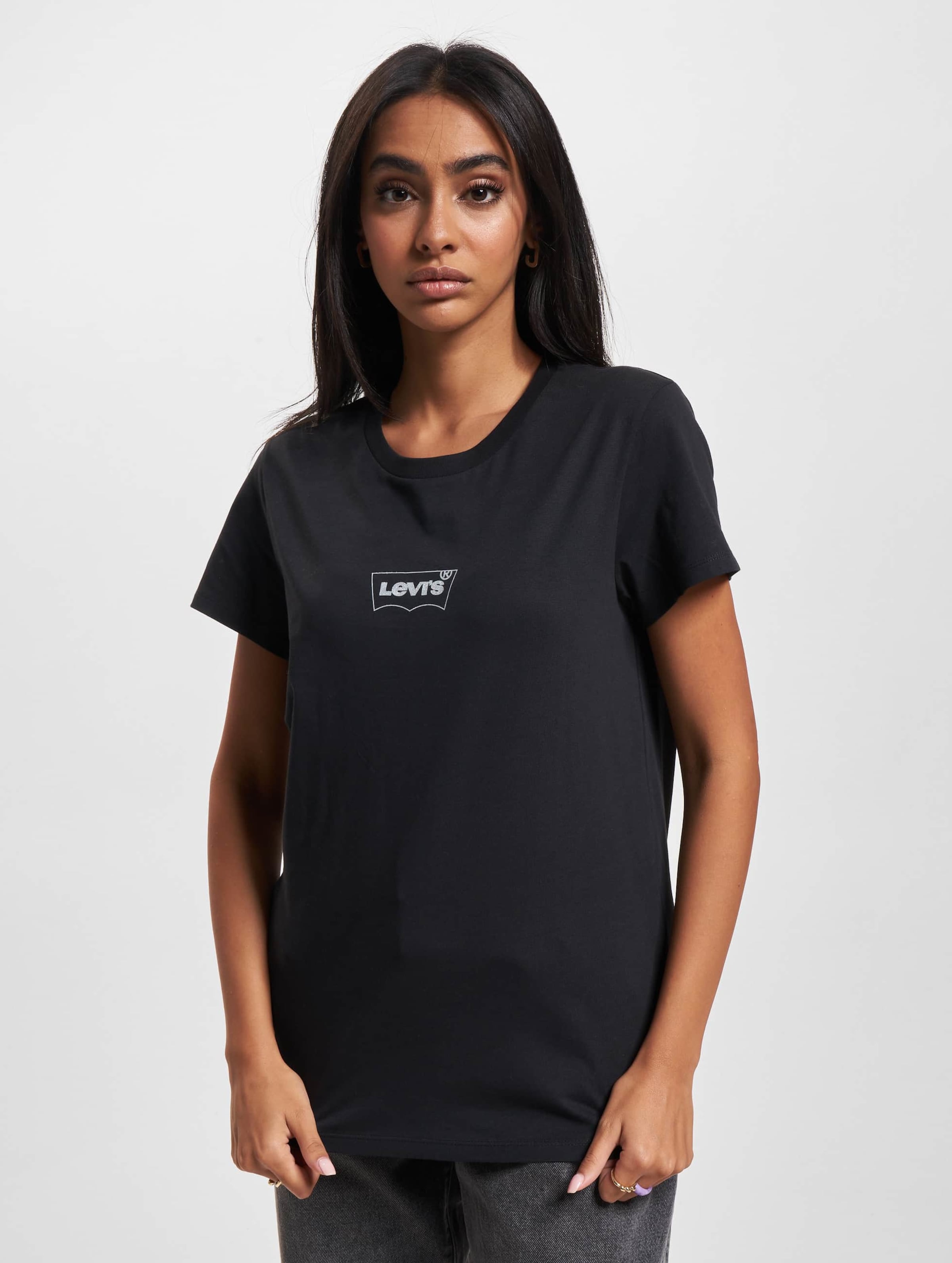 Levi's Levis The Perfect T-Shirt Vrouwen op kleur zwart, Maat S