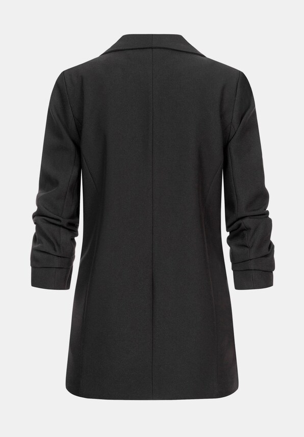 Cloud5ive 3/4 Arm mit Raffung am Ärmel offener Schnitt Blazer-3