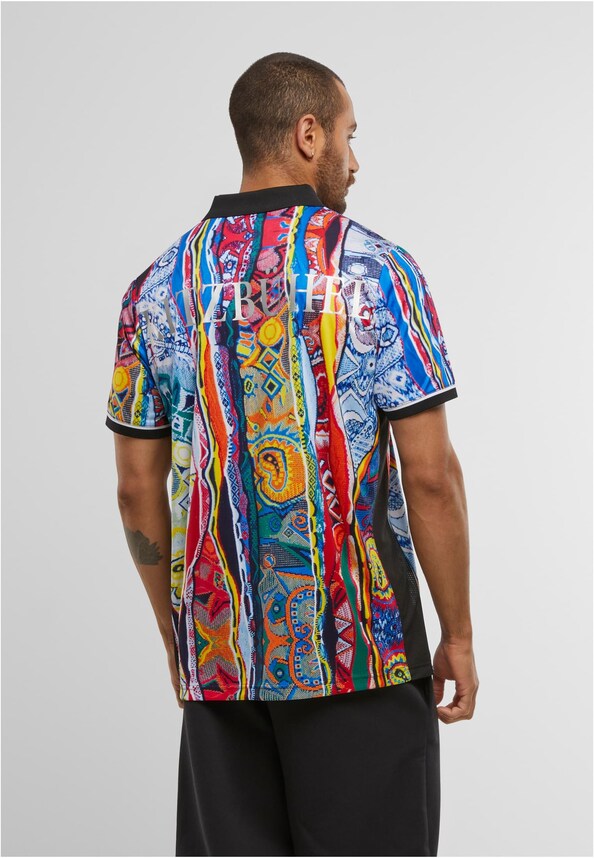 POLO NECK SOCCER JERSEY COLOR BLOCK-1