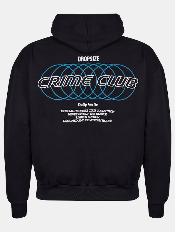 Dropsize Heavy Oversize Crime Rings Hoodies-6