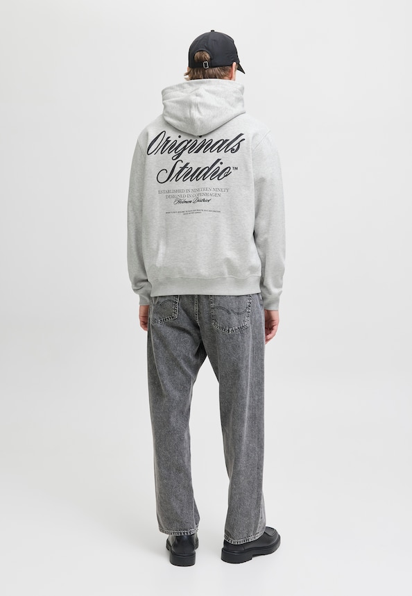 JORNORREBRO TYPO BACK SWEAT HOOD SN-1
