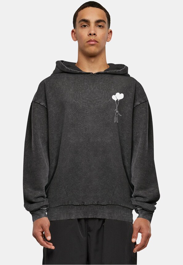 Love In The Air Acid Washed Oversize Hoody-0