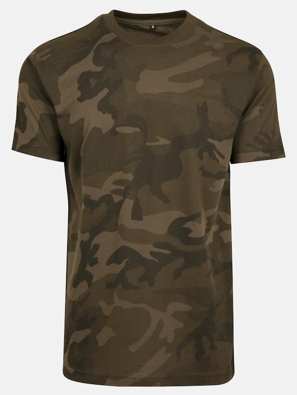 Camo Round Neck Tee-0