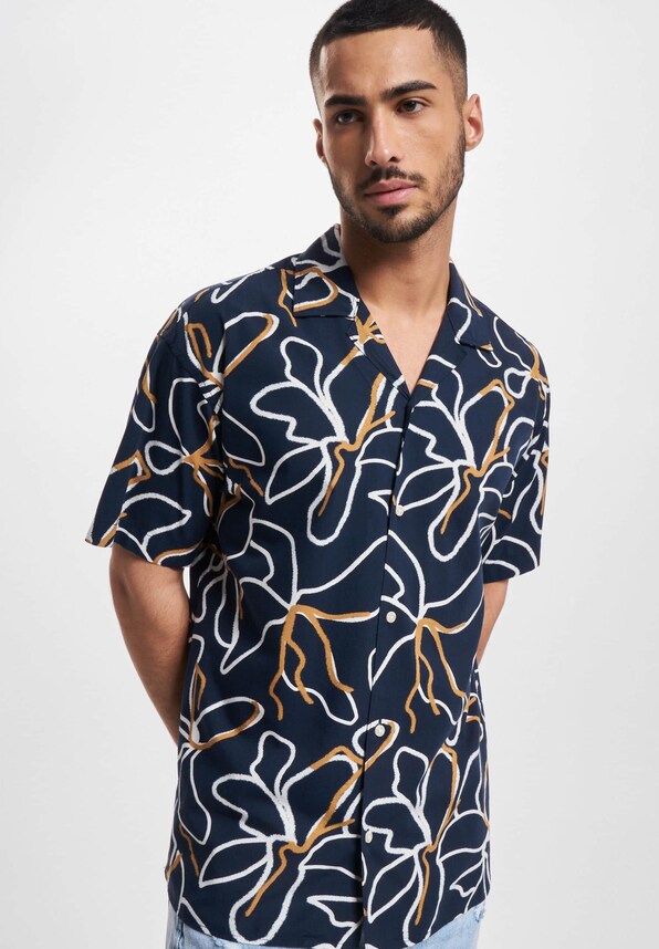 Jack & Jones Blatropic Resort Relax Shirt Night-0