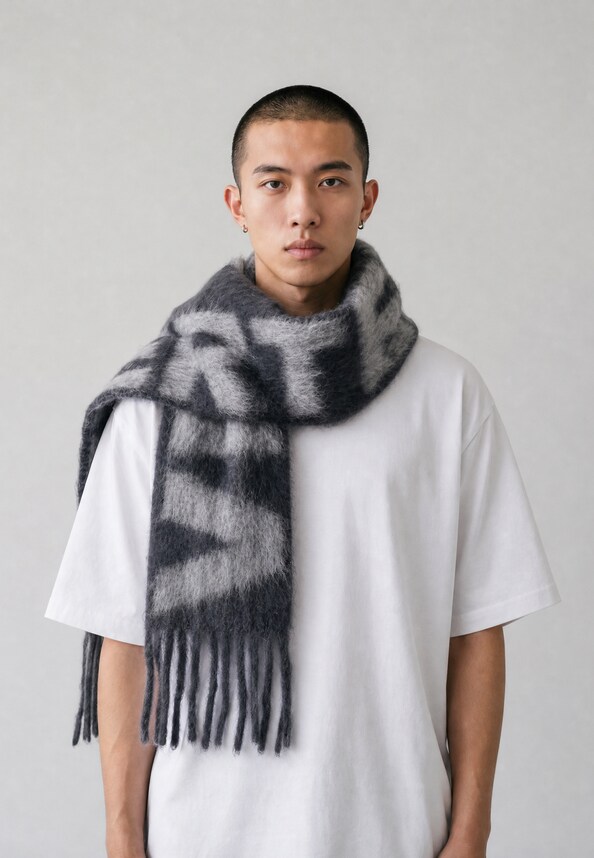 BLOCK SCARF-0