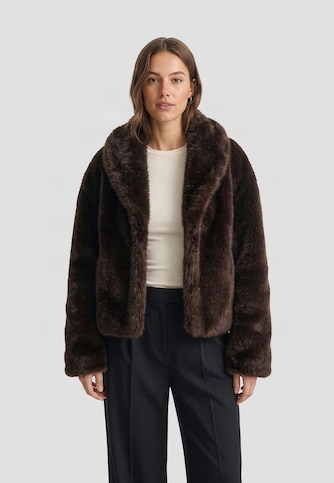 Ladies Short Faux Fur Jacket