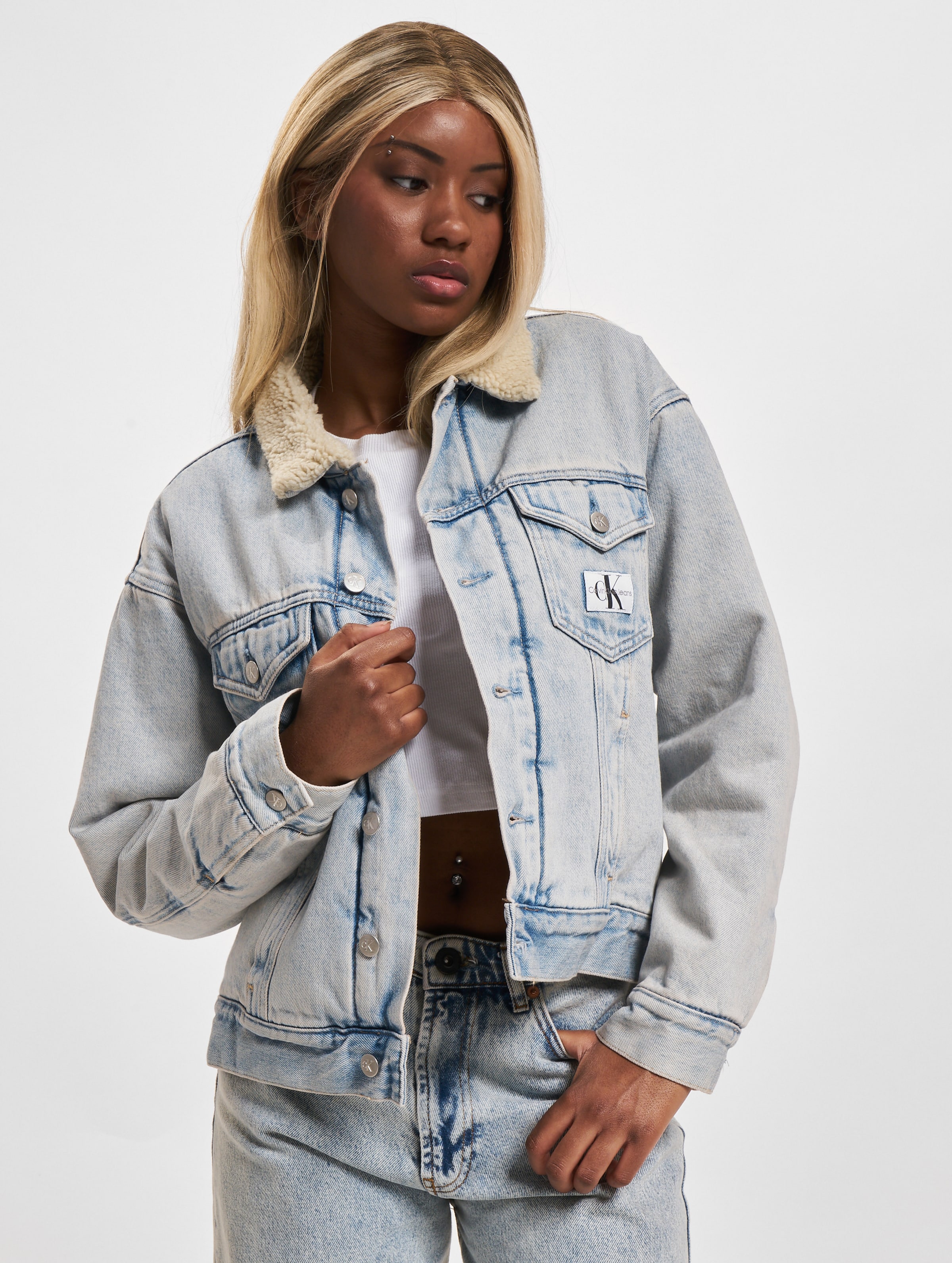 Say What You Mean Women's Sherpa Denim Jacket - Best Gifts - Gifts for Women  - Light Washed, S at Amazon Women's Coats Shop