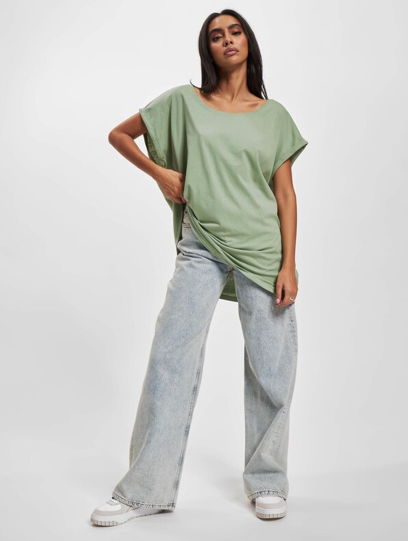 Ladies Extended Shoulder Tee-3