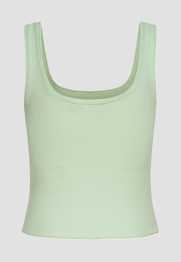 Brave Soul Damen Ribbed Frill Top-1