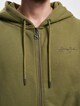 JM233-003-1 SJ Script Logo Backprint Peached Zip Hoodie-4