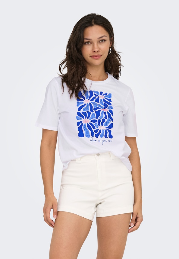 ONLRITA S/S FLOWER TOP BOX JRS-0
