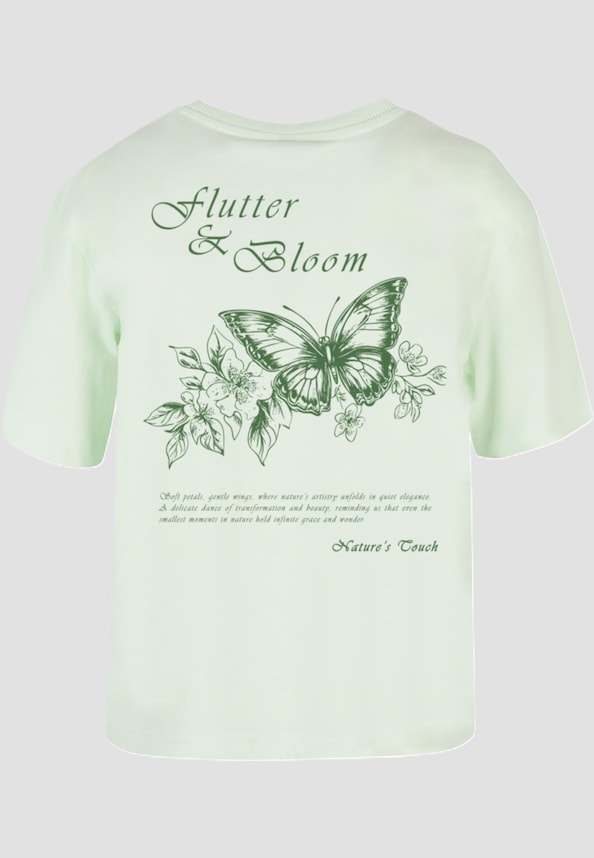 Ladies Flutter And Bloom Tee-3
