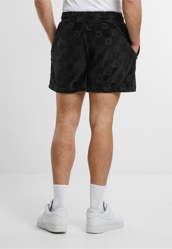 PEQUS Monogram Frottee Shorts-1