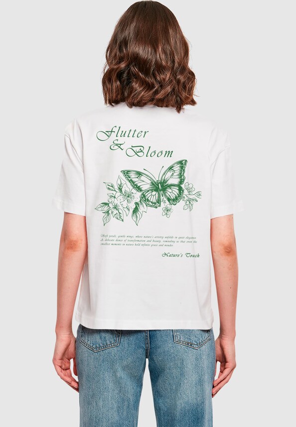 Ladies Flutter And Bloom Tee-1