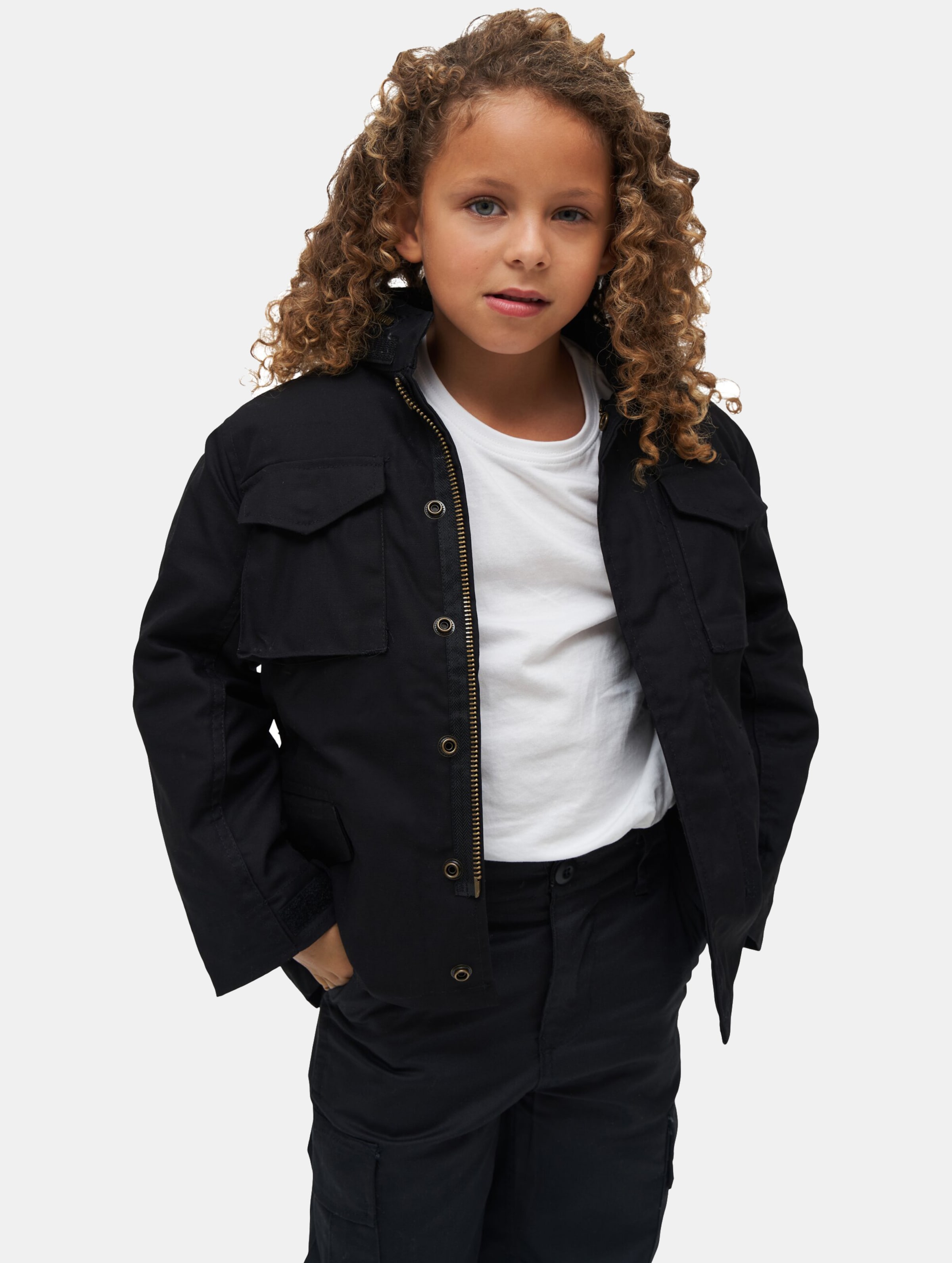 Brandit Kinder Jacket -Kids 122/128- M65 Standard Zwart