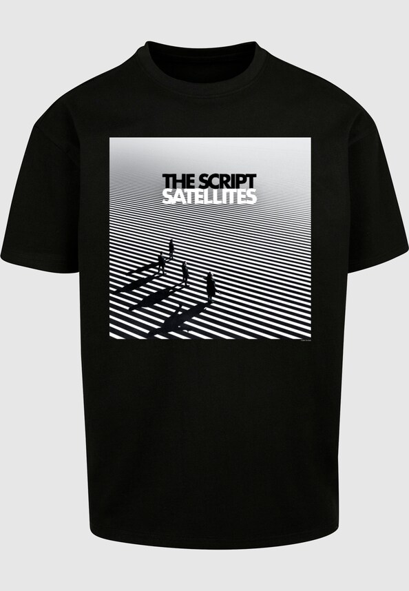 The Script - Satellites Album Cover Heavy Oversize Tee-2