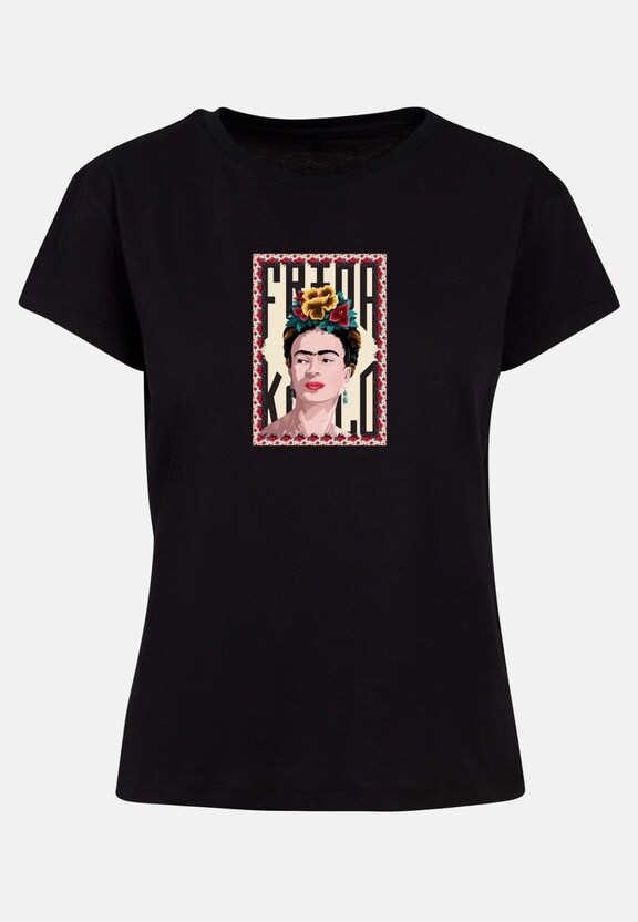 Ladies Frida Kahlo - Frame one Box Tee-0