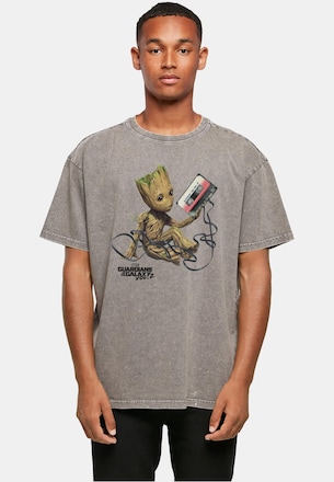 Guardians Of The Galaxy Vol2 - Groot Tape Acid Washed Oversized