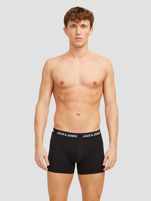 Jack & Jones Jacaxel Solid Trunks 3 Pack Boxershorts-2