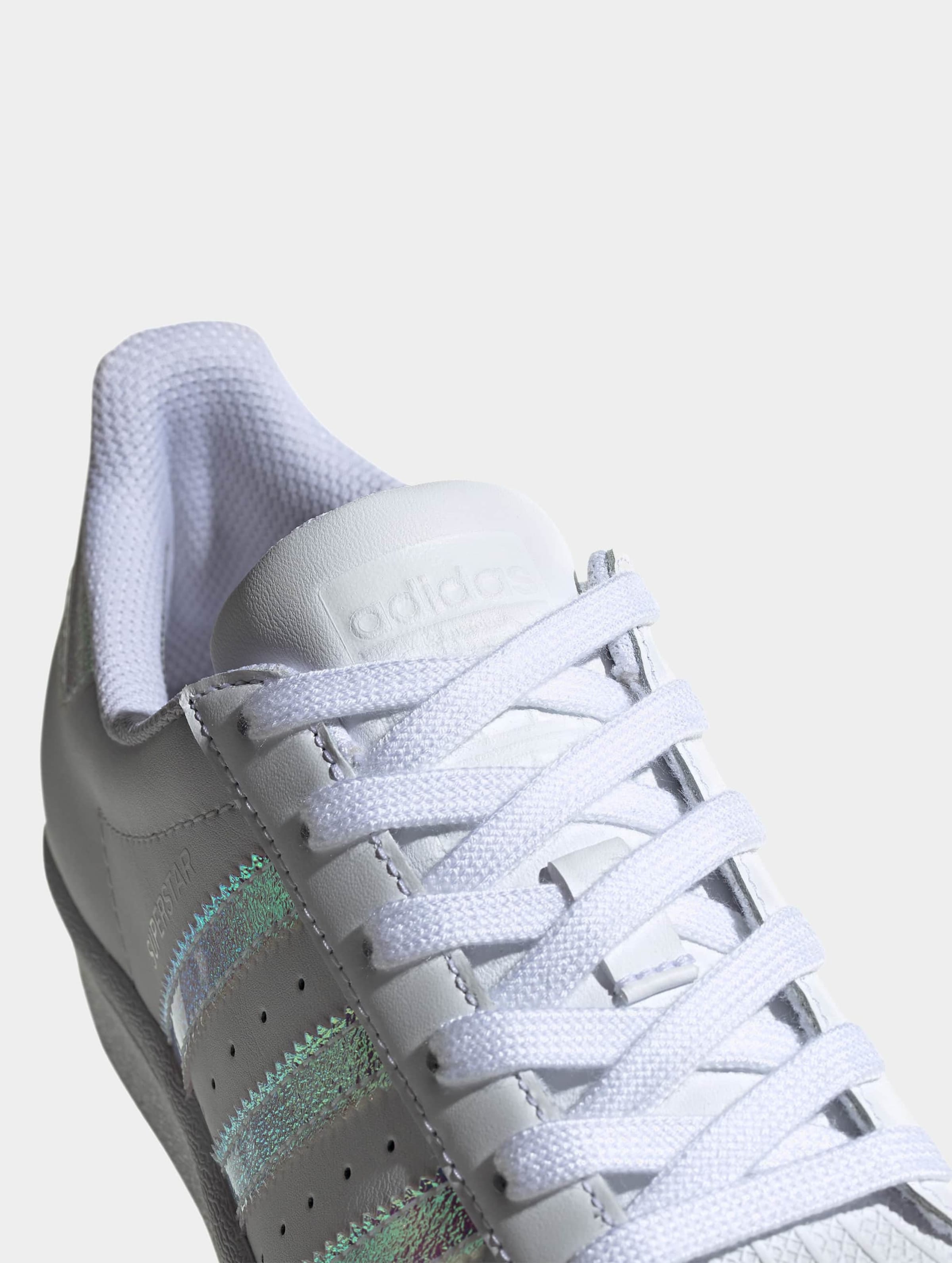 Adidas iridescent white superstar hotsell