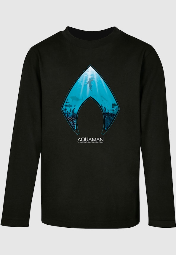 Kids Aquaman - Ocean Logo Longsleeve-0