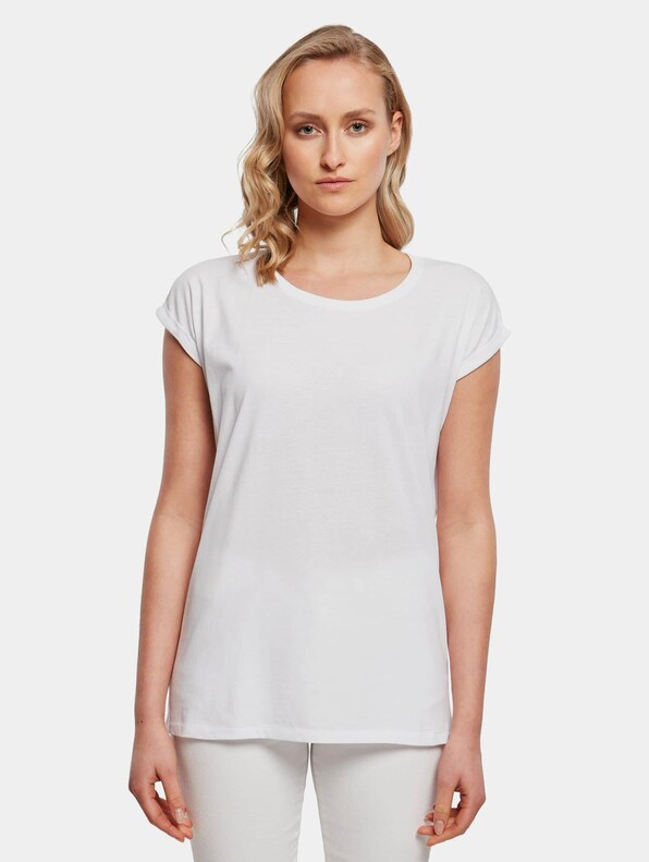 Build Your Brand Ladies Extended Shoulder T-Shirts-2